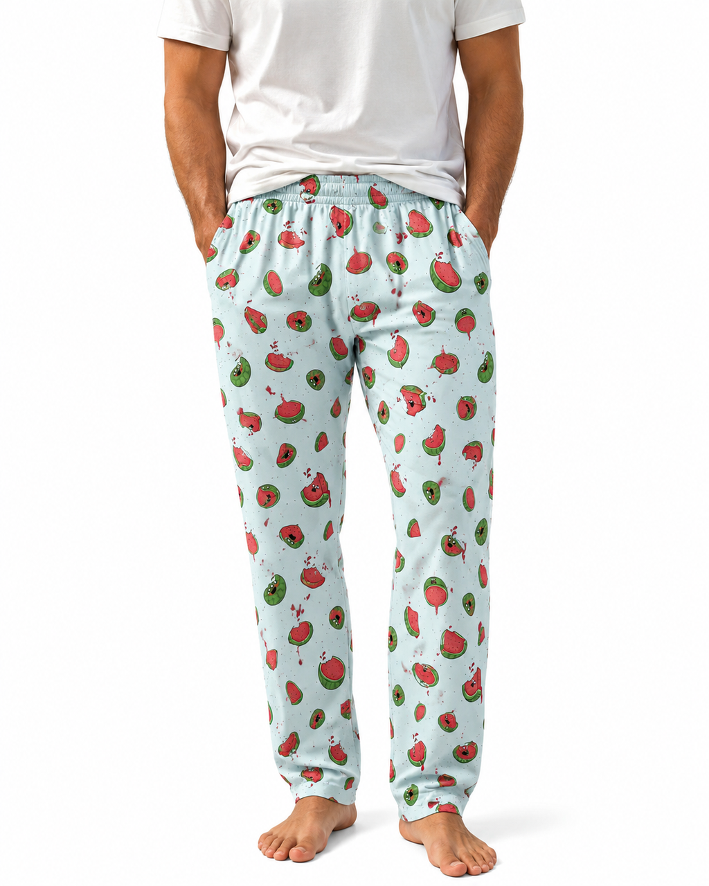 Snooze More Watermelon Pants – Unisex bottoms only, comfortable cotton loungewear
