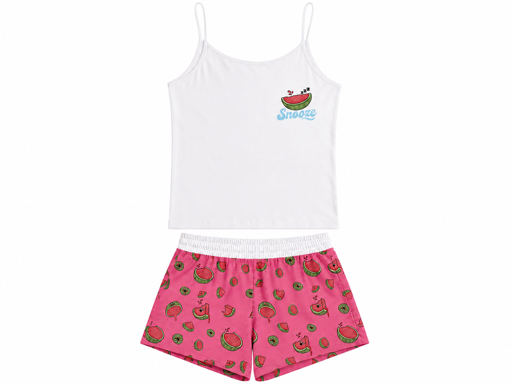 Watermelon Shorts Set – Crop Top & Shorts